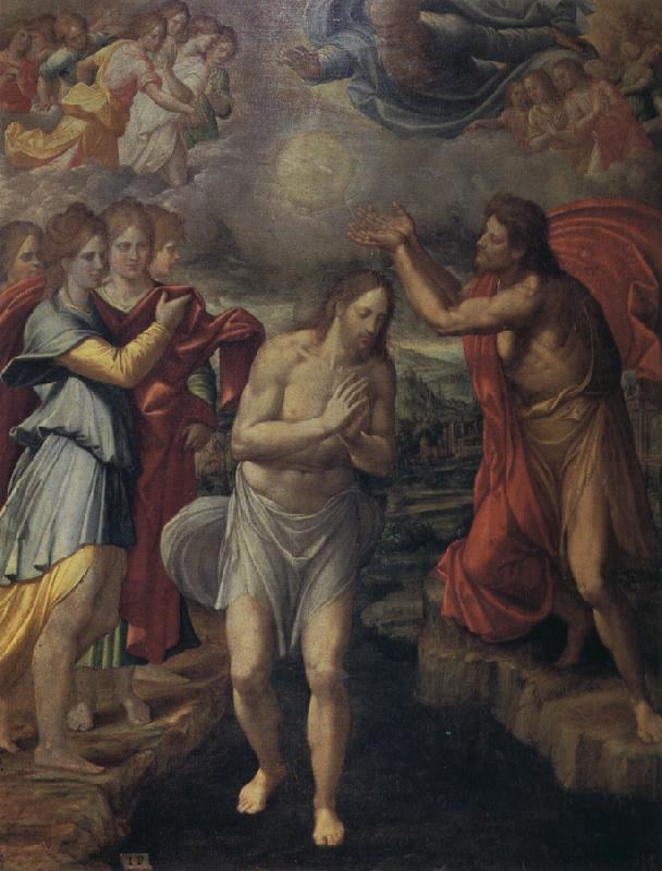 Juan Fernandez de Navarrete Baptism of Christ Sweden oil painting art
